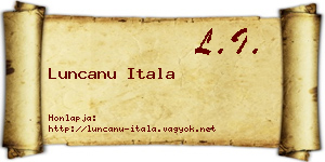 Luncanu Itala névjegykártya